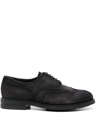 Suede derby shoes