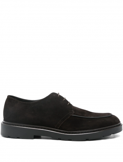 Suede derby shoes