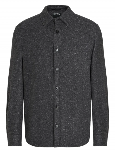 Cashmere/silk overshirt