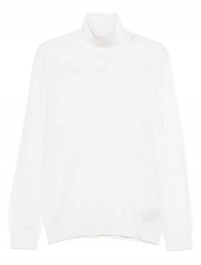 Cashmere/silk rollneck sweater