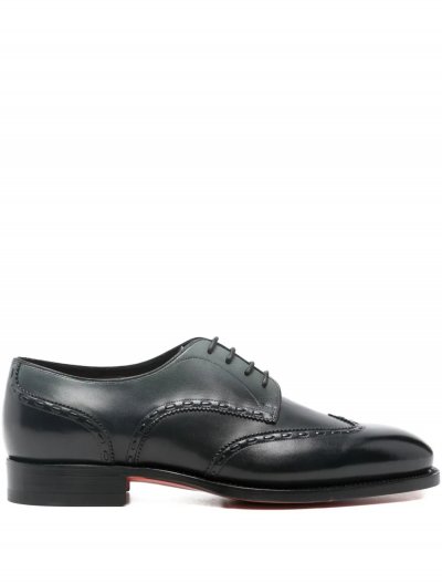Leather derby shoes