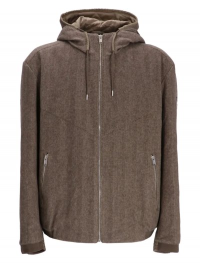 'C-Cabero' wool blend hooded jacket