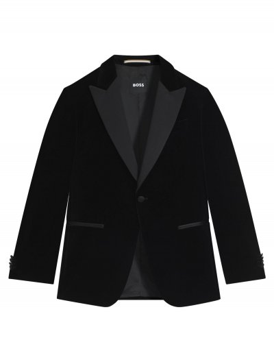 'H-Hutson' slim fit tuxedo velvet jacket