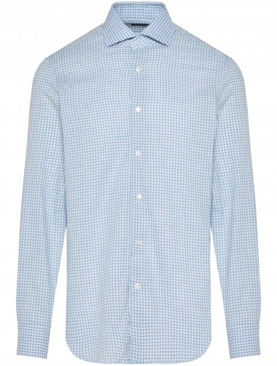 Βαμβακερό πουκάμισο με μικρό καρό