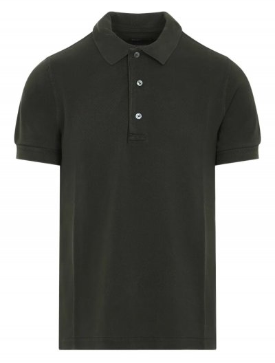 Lyocell/βαμβακερή piquet polo μπλούζα