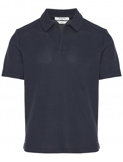 Cotton/silk polo shirt