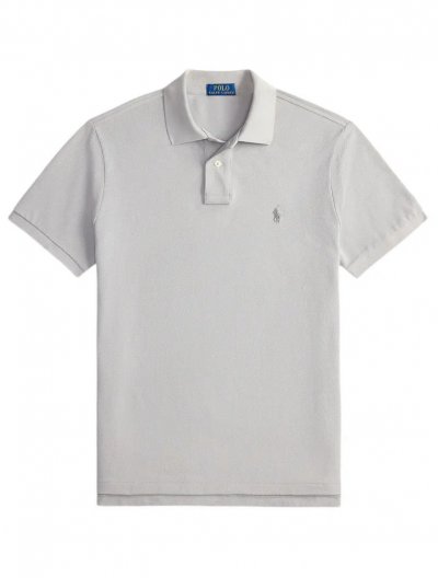 Custom slim γραμμή βαμβακερή mesh polo μπλούζα