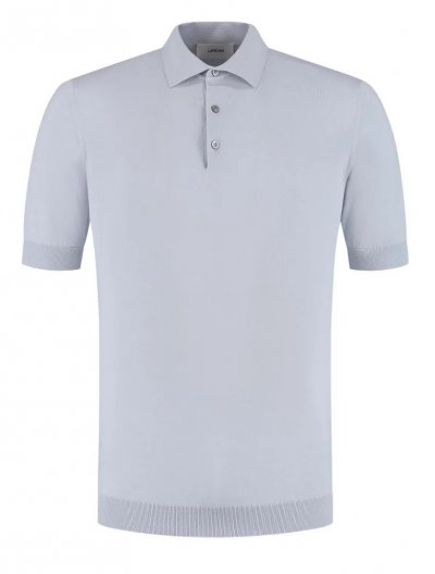 Πλεκτή βαμβακερή polo μπλούζα