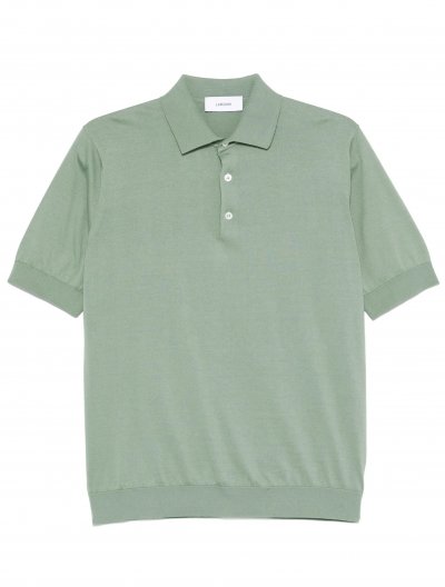 Πλεκτή βαμβακερή polo μπλούζα