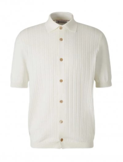 Πλεκτή βαμβακερή μπλούζα