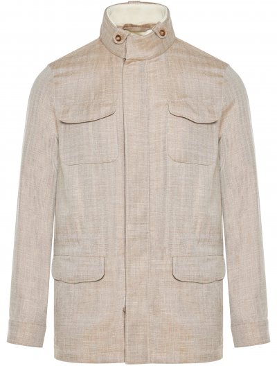 Wool/silk/linen jacket
