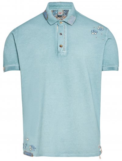 Βαμβακερή polo μπλούζα