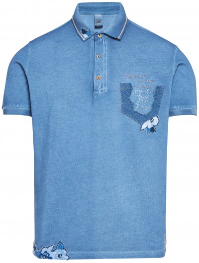 Βαμβακερή polo μπλούζα