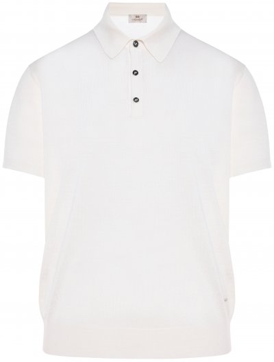 Κασμίρ/μεταξωτή polo μπλούζα