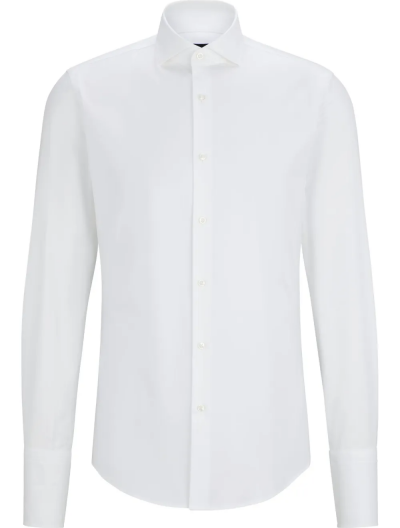 'H-Hank' slim fit stretch shirt