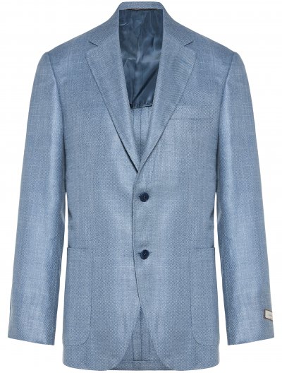 Wool/silk/linen jacket
