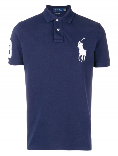 'Big pony' custom slim fit βαμβακερή polo μπλούζα