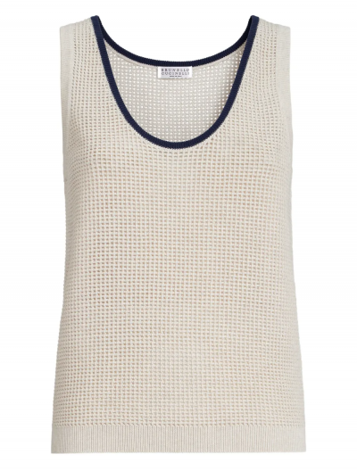 Βαμβακερή πλεκτή μπλούζα