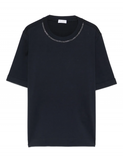 Βαμβακερή jersey μπλούζα