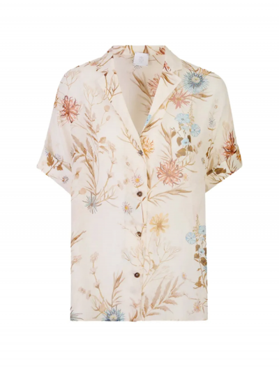 Floral μεταξωτό πουκάμισο