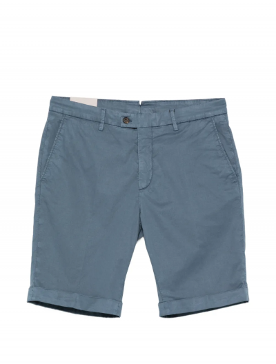Lyocell/cotton garment-dyed stretch shorts