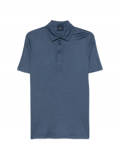 Βαμβακερή/lyocell x-soft jersey polo μπλούζα