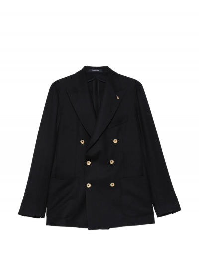 Double-breasted wool jacket