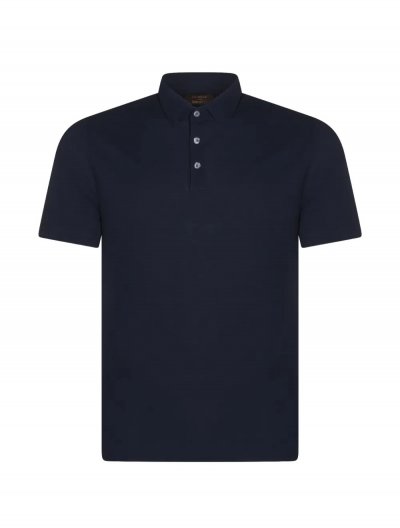 Βαμβακερή polo μπλούζα σε στενή γραμμή