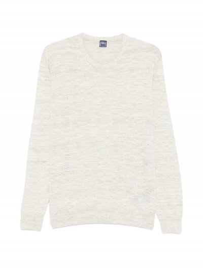 Linen/silk melange knitwear
