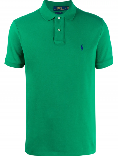 Custom slim fit cotton mesh polo shirt
