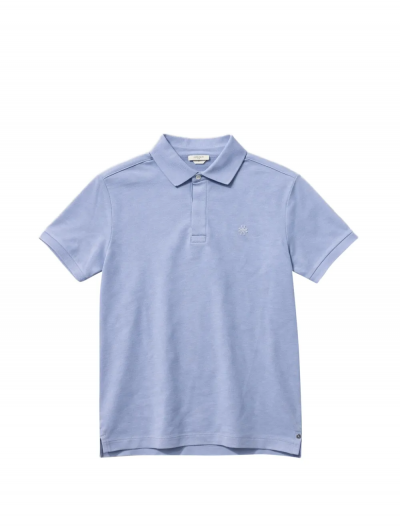 Βαμβακερή pique polo μπλούζα