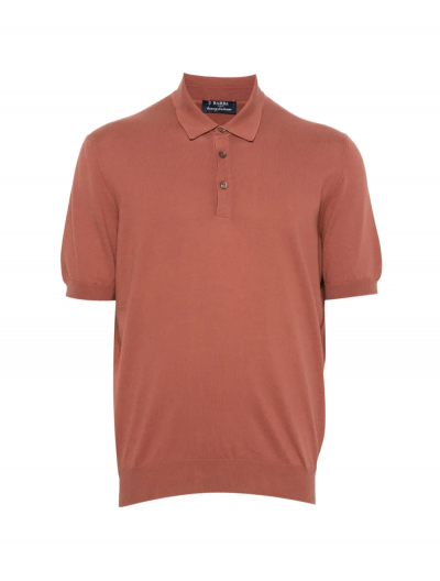 Βαμβακερή πλεκτή polo μπλούζα