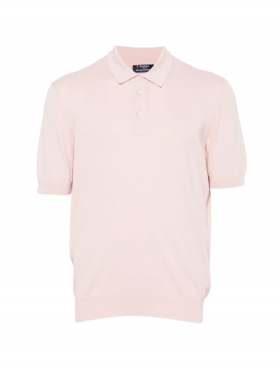 Βαμβακερή πλεκτή polo μπλούζα