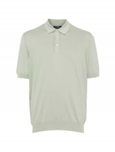 Βαμβακερή πλεκτή polo μπλούζα