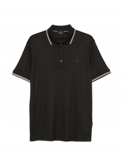 Βαμβακερή/lyocell x-soft jersey polo μπλούζα