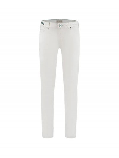 'Bard' cotton/linen stretch jeans