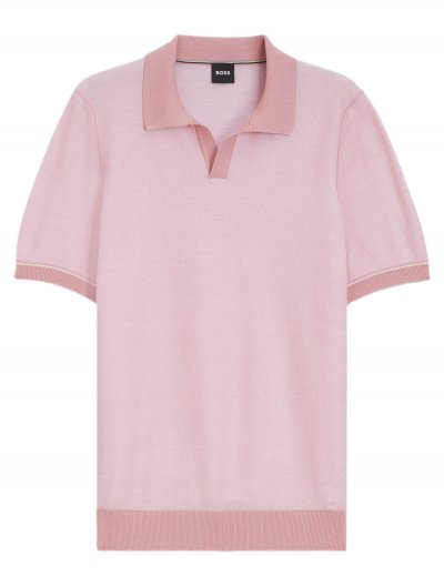 'H-Narciso' βαμβακερή/lyocell polo μπλούζα χωρίς κουμπιά