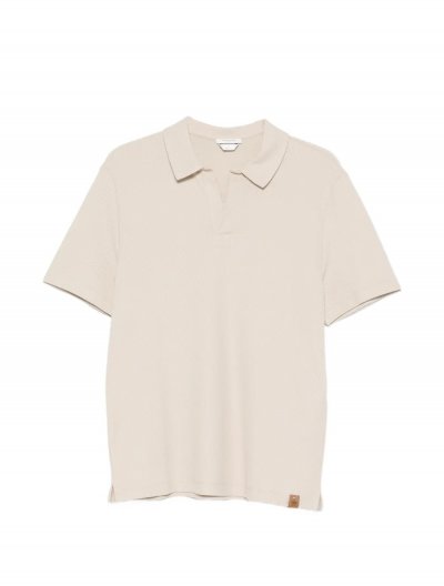 Cotton/silk polo shirt