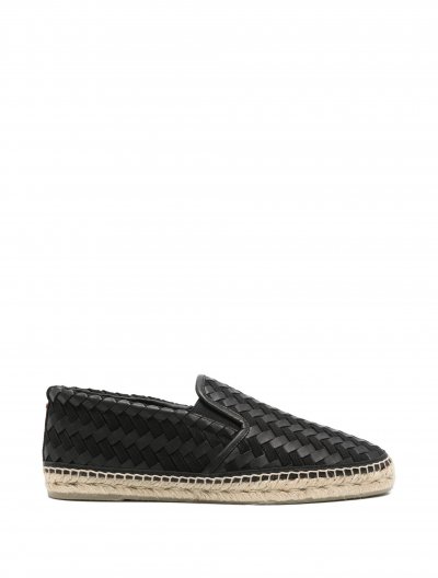 'Jan' woven leather espadrilles