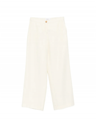 Wool/silk/linen trousers