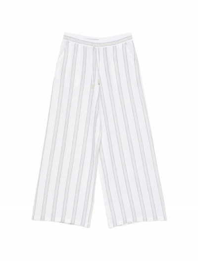 Striped linen pants