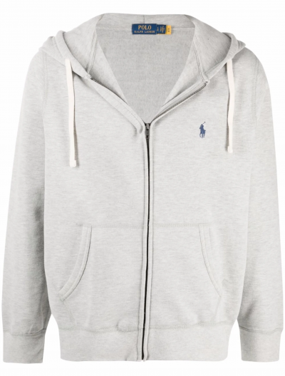 Cotton zip-up hoodie