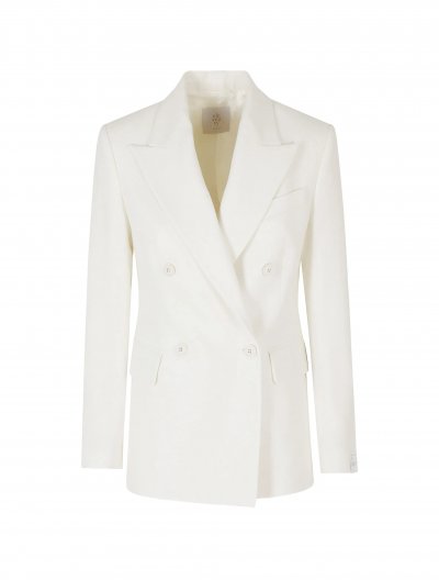 Wool/cashmere double breasted jacket