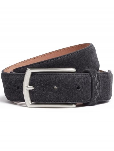 Suede belt