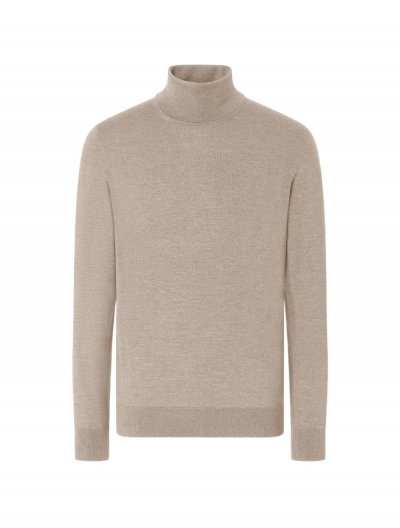 Cashmere/silk rollneck sweater