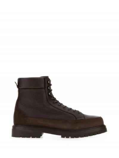 Leather ankle boots