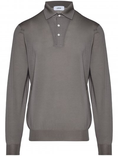 Super 120's merino wool polo shirt