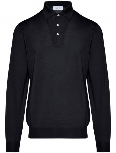Super 120's merino wool polo shirt
