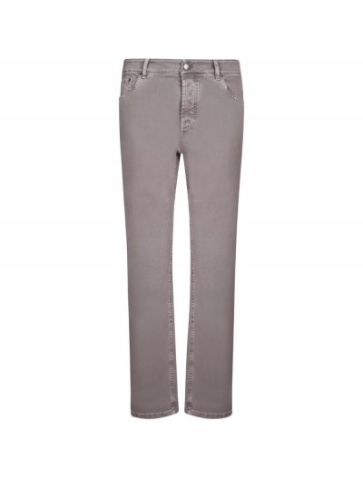 Garment-dyed comfort lightweight denim