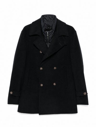 Double breasted wool/cashmere peacoat